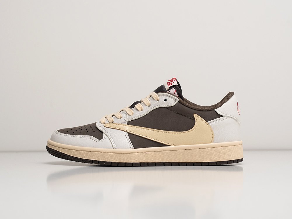 Nike Air Jordan 1 Low x Travis Scott Reverse Mocha коричневые кожа мужские (AR27220) - фото 1 Nike Air Jordan 1 Low x Travis Scott Reverse Mocha коричневые кожа мужские (AR27220) - фото 1