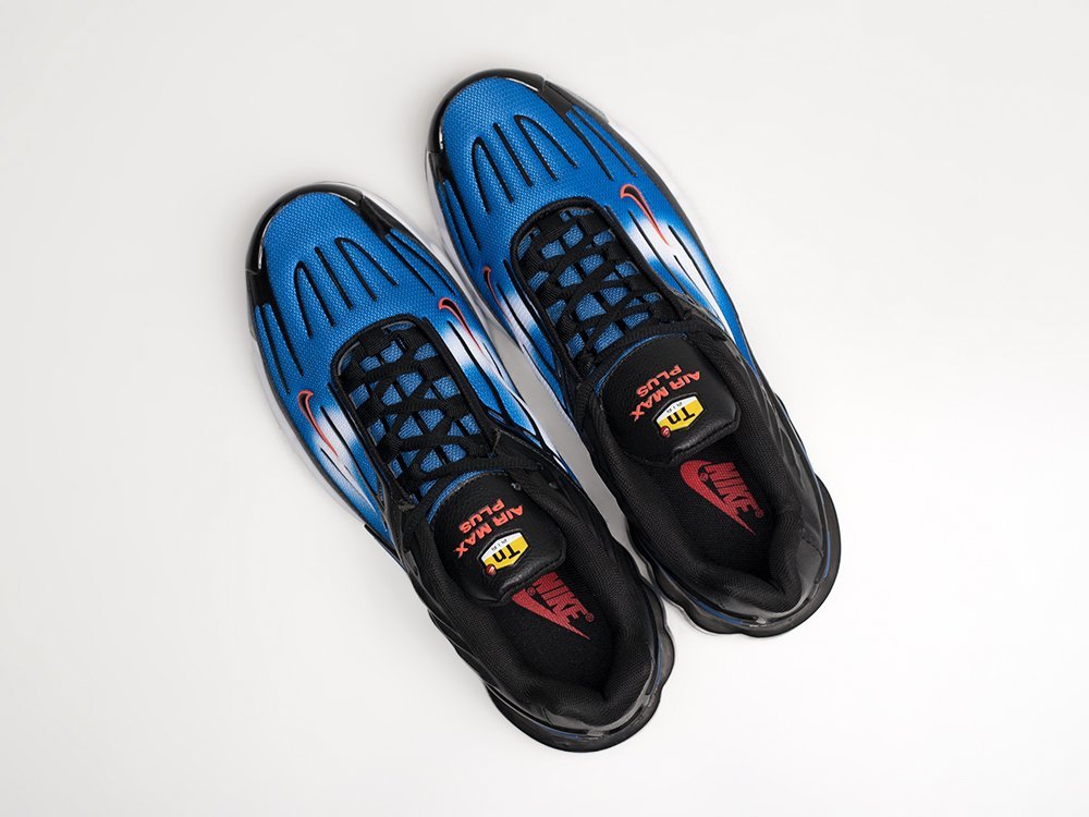 Nike Air Max Plus 3 синие текстиль мужские (AR27223) - фото 3