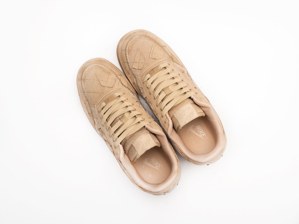 Nike x Billie Eilish x Air Force 1 Low Mushroom бежевые текстиль мужские (AR27226) - фото 3 Nike x Billie Eilish x Air Force 1 Low Mushroom бежевые текстиль мужские (AR27226) - фото 3
