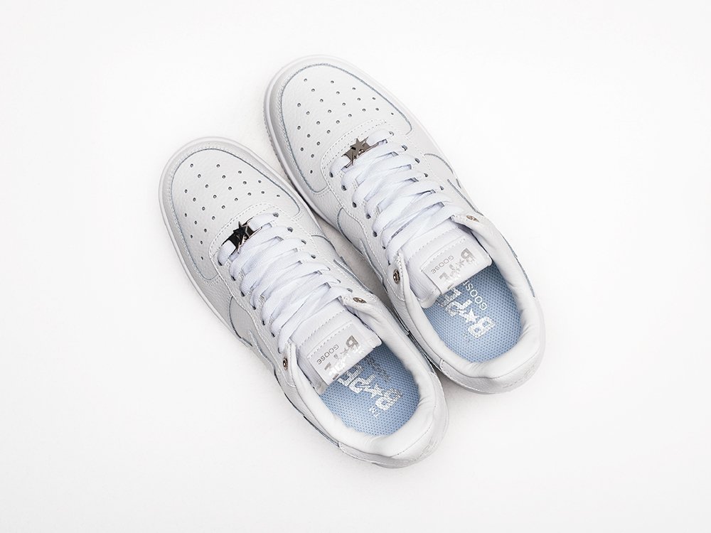 Bape Bapesta Low Patent Leather белые кожа мужские (AR27228) - фото 3 Bape Bapesta Low Patent Leather белые кожа мужские (AR27228) - фото 3