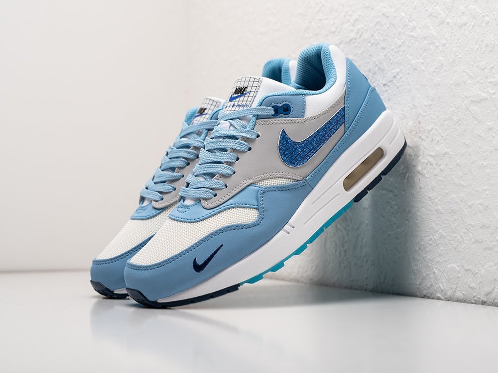 Nike Air Max 1 Premium Air Max Day - Blueprint белые кожа мужские (AR27257) - фото 2 Nike Air Max 1 Premium Air Max Day - Blueprint белые кожа мужские (AR27257) - фото 2