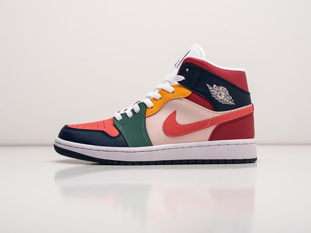 Nike Air Jordan 1 Mid SE Multi-Color WMNS разноцветные кожа женские (AR27264) - фото 1 Nike Air Jordan 1 Mid SE Multi-Color WMNS разноцветные кожа женские (AR27264) - фото 1