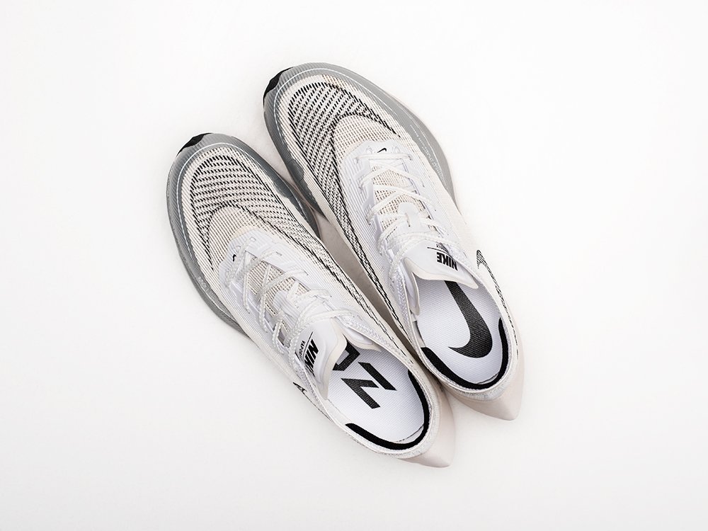 Nike ZoomX Vaporfly NEXT% 2 White Metallic Silver белые текстиль мужские (AR27266) - фото 3 Nike ZoomX Vaporfly NEXT% 2 White Metallic Silver белые текстиль мужские (AR27266) - фото 3