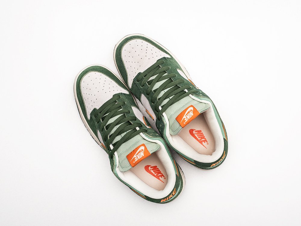 Nike SB Dunk Low зеленые замша мужские (AR27270) - фото 3