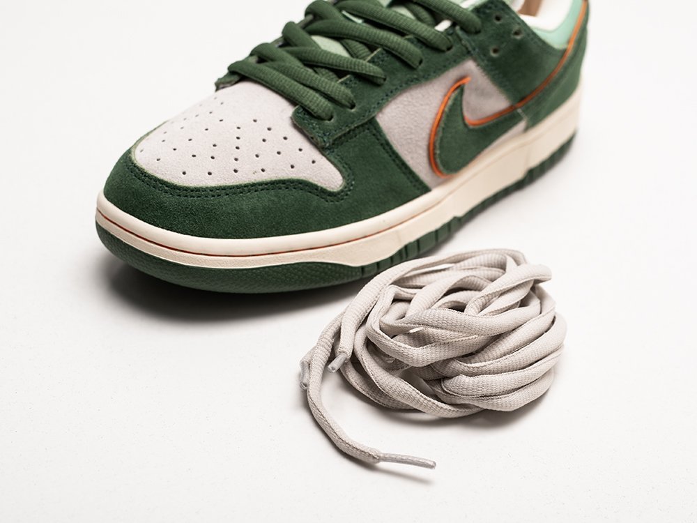 Nike SB Dunk Low зеленые замша мужские (AR27270) - фото 4