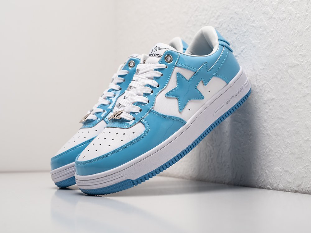 Bape Bapesta Low голубые кожа мужские (AR27271) - фото 2 Bape Bapesta Low голубые кожа мужские (AR27271) - фото 2