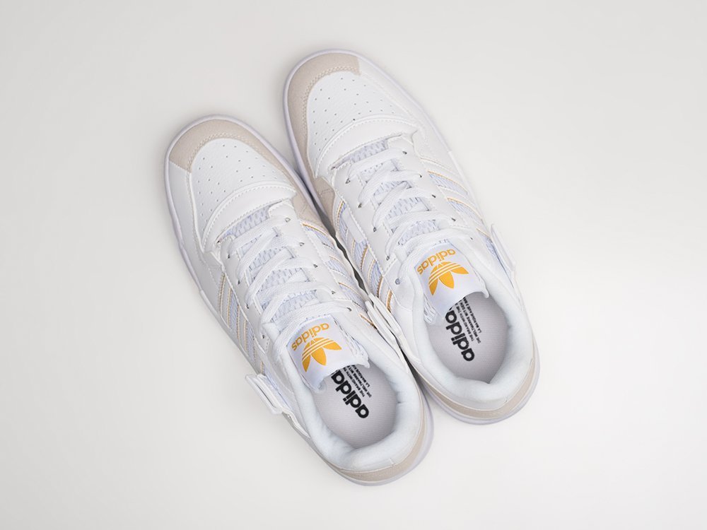 Adidas Forum Exhibit Low White Gold белые кожа мужские (AR27285) - фото 3 Adidas Forum Exhibit Low White Gold белые кожа мужские (AR27285) - фото 3