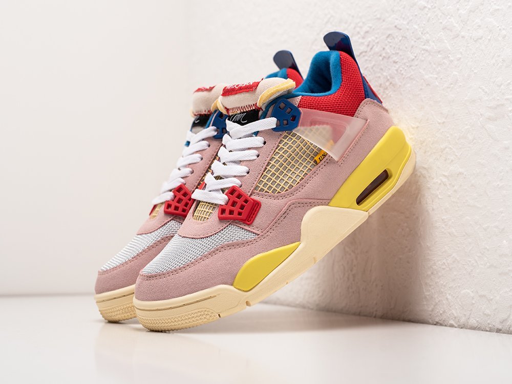 Nike x Union LA x Air Jordan 4 Retro Guava Ice WMNS розовые замша женские (AR27289) - фото 2 Nike x Union LA x Air Jordan 4 Retro Guava Ice WMNS розовые замша женские (AR27289) - фото 2