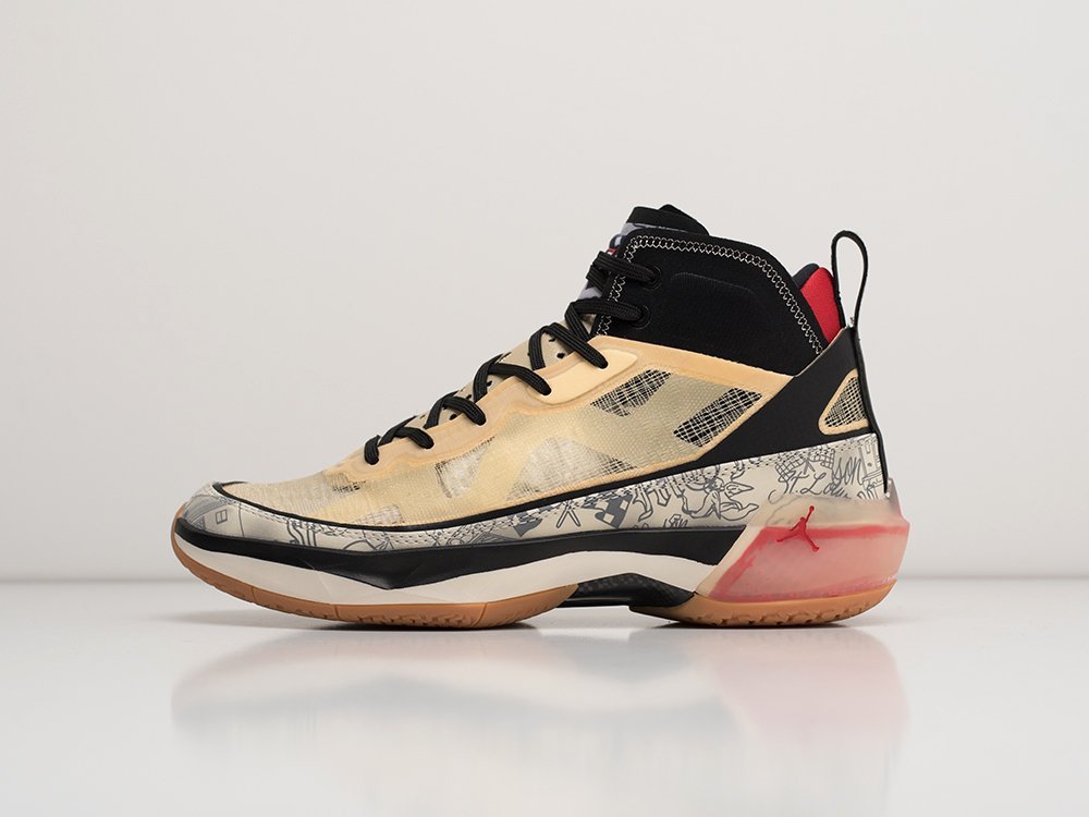 Nike x Jayson Tatum x Air Jordan 37 Tattoo бежевые текстиль мужские (AR27292) - фото 1 Nike x Jayson Tatum x Air Jordan 37 Tattoo бежевые текстиль мужские (AR27292) - фото 1