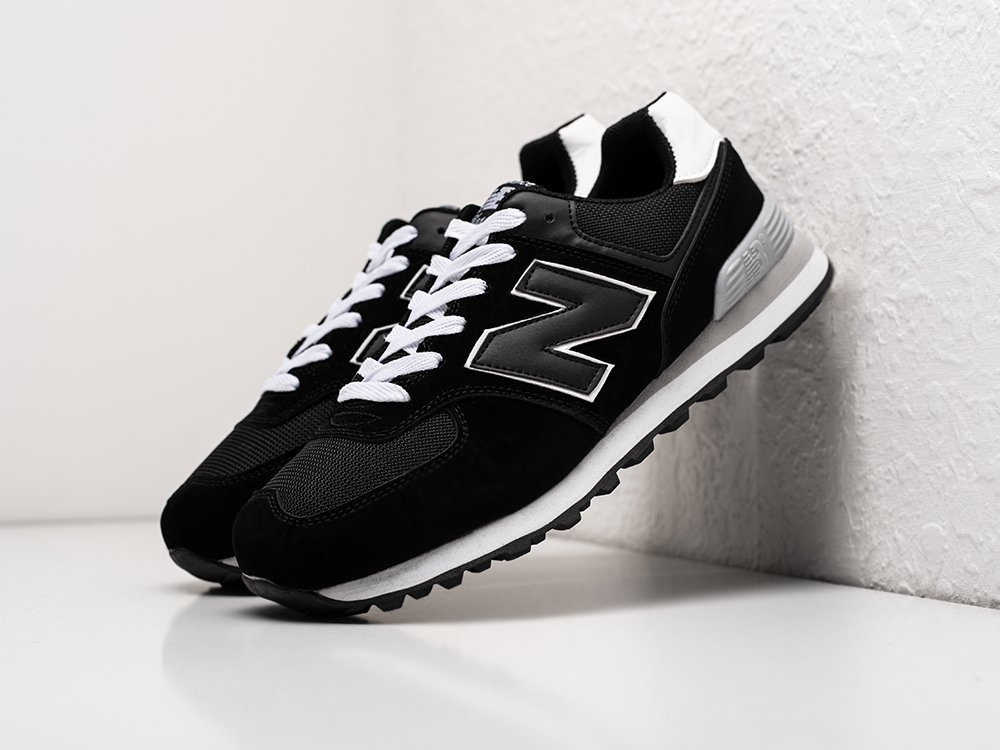 New Balance 574 черные замша мужские (AR27332) - фото 2 New Balance 574 черные замша мужские (AR27332) - фото 2