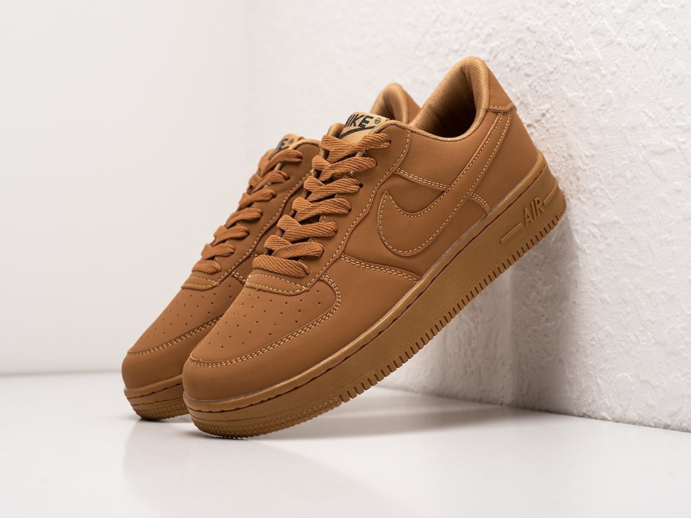 Nike Air Force 1 Low коричневые замша мужские (AR27336) - фото 2 Nike Air Force 1 Low коричневые замша мужские (AR27336) - фото 2