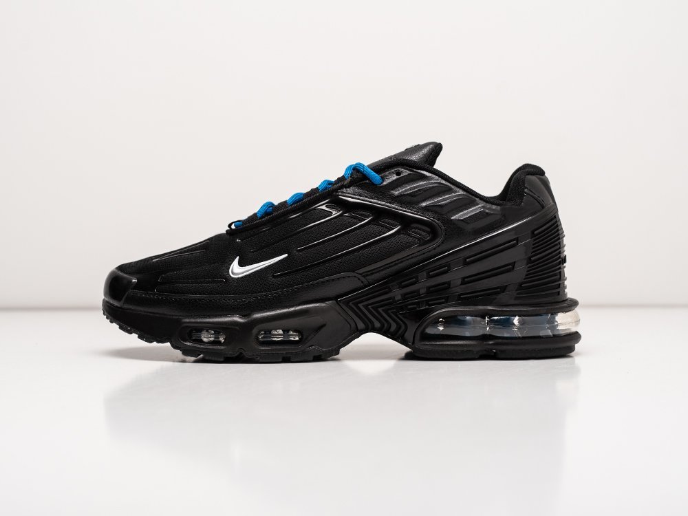 Nike Air Max Plus 3 черные текстиль мужские (AR27356) - фото 1 Nike Air Max Plus 3 черные текстиль мужские (AR27356) - фото 1