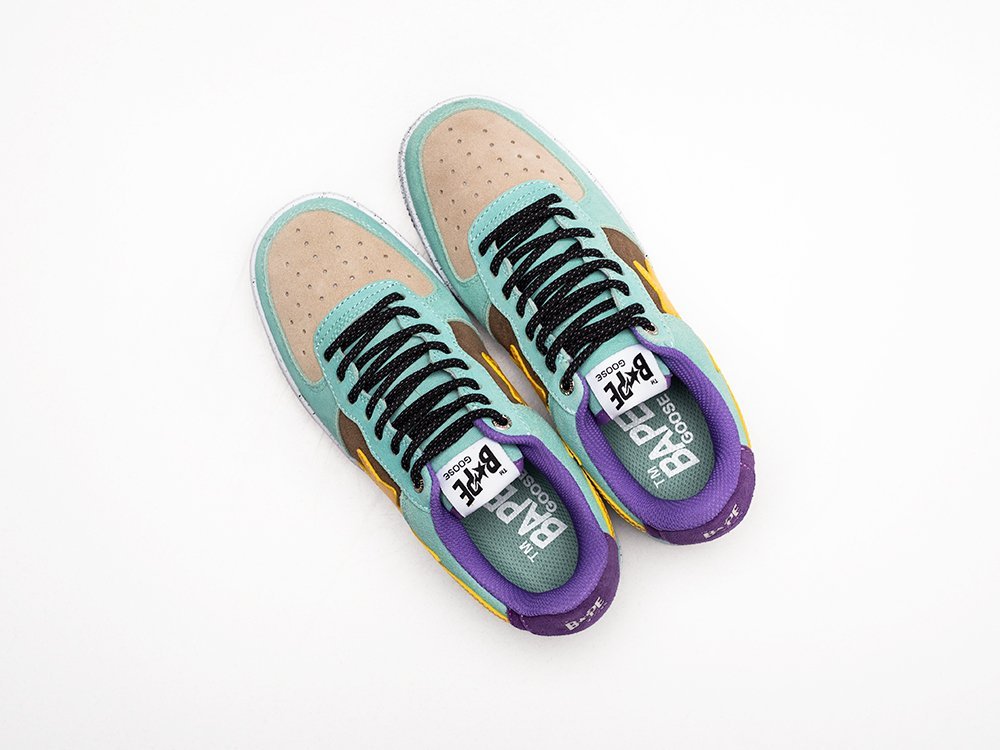 Bape Bapesta Low Brown Yellow WMNS разноцветные замша женские (AR27376) - фото 3 Bape Bapesta Low Brown Yellow WMNS разноцветные замша женские (AR27376) - фото 3