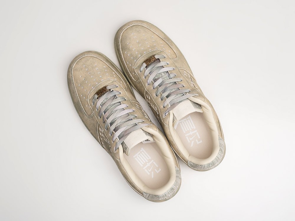 Nike Air Force 1 Low 07 Premium NAI-KE Tan Canvas коричневые деним мужские (AR27379) - фото 3 Nike Air Force 1 Low 07 Premium NAI-KE Tan Canvas коричневые деним мужские (AR27379) - фото 3