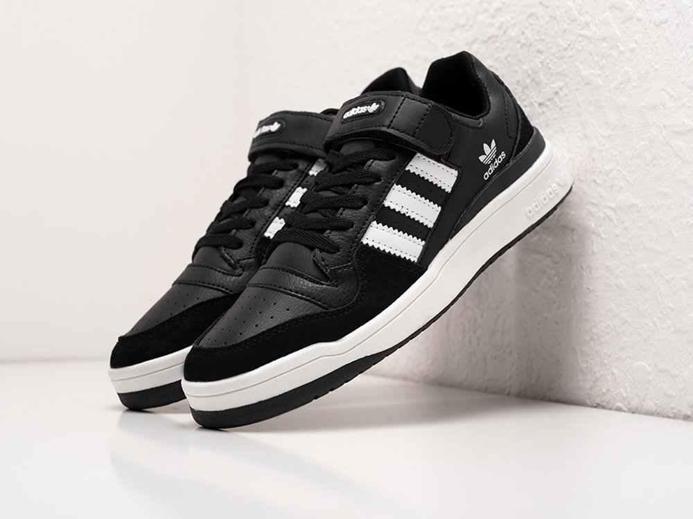 Adidas Forum Low черные кожа мужские (AR27402) - фото 2 Adidas Forum Low черные кожа мужские (AR27402) - фото 2