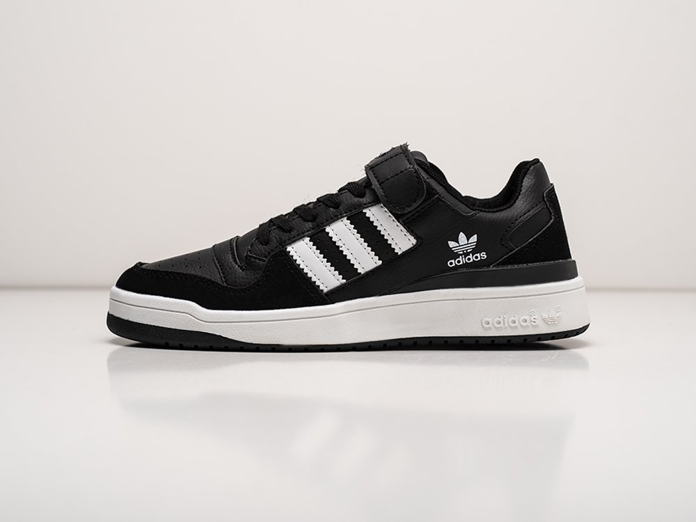 Adidas Forum Low черные кожа мужские (AR27402) - фото 1 Adidas Forum Low черные кожа мужские (AR27402) - фото 1