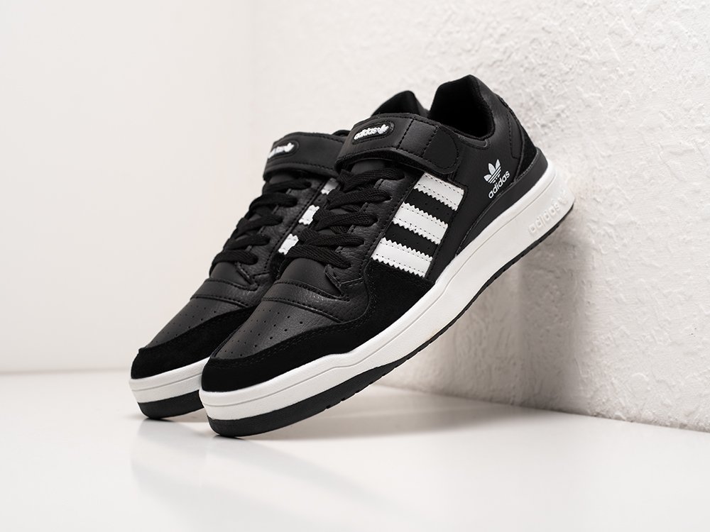 Adidas Forum Low черные кожа женские (AR27407) - фото 2