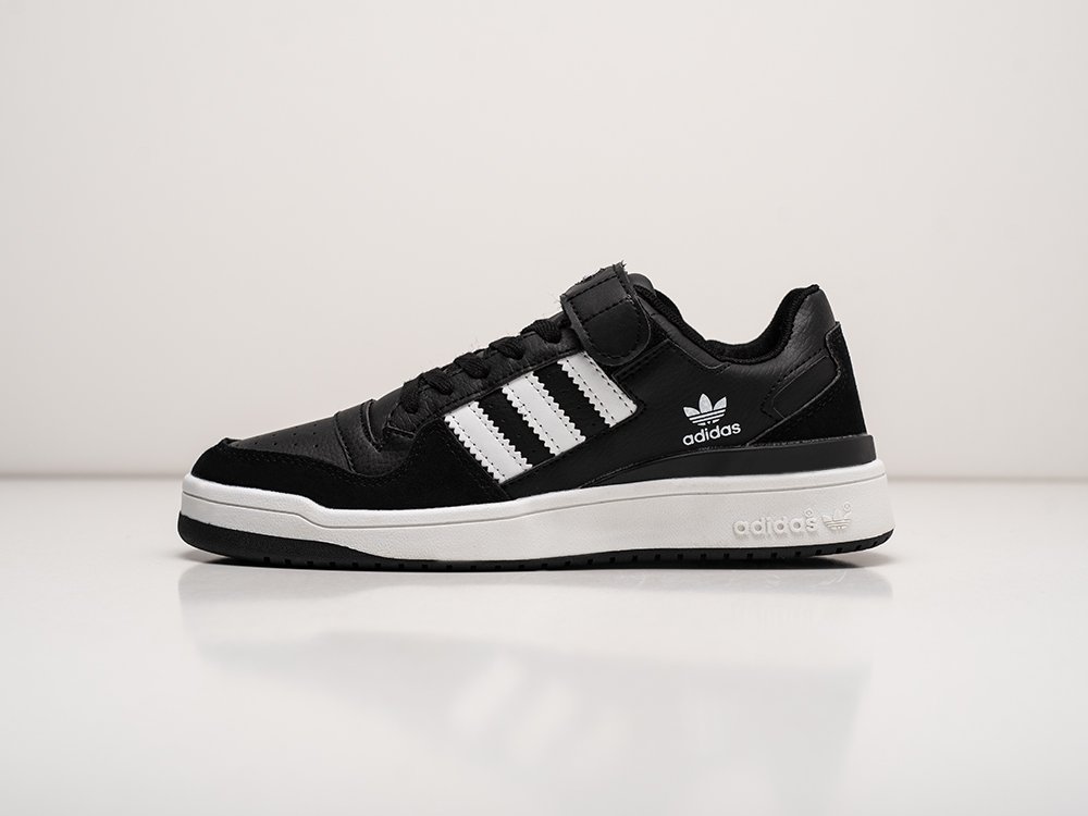 Adidas Forum Low черные кожа женские (AR27407) - фото 1