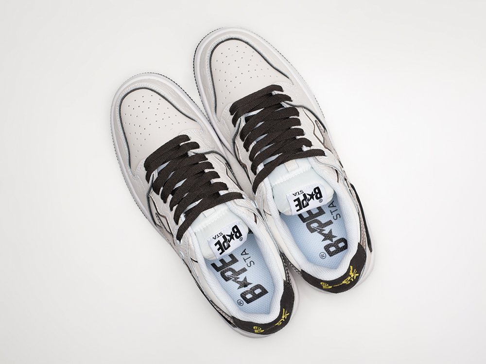 Bape Sk8 Sta Low белые кожа мужские (AR27424) - фото 3 Bape Sk8 Sta Low белые кожа мужские (AR27424) - фото 3