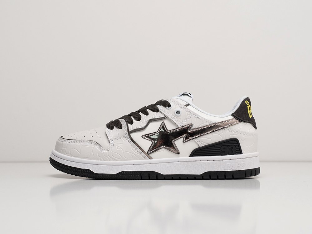 Bape Sk8 Sta Low белые кожа мужские (AR27424) - фото 1 Bape Sk8 Sta Low белые кожа мужские (AR27424) - фото 1