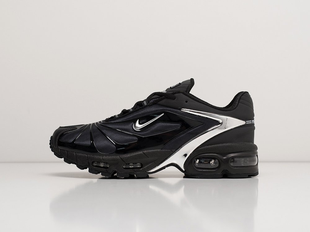 Nike Air Max Tailwind V x Skepta Chrome Black черные кожа мужские (AR27429) - фото 1