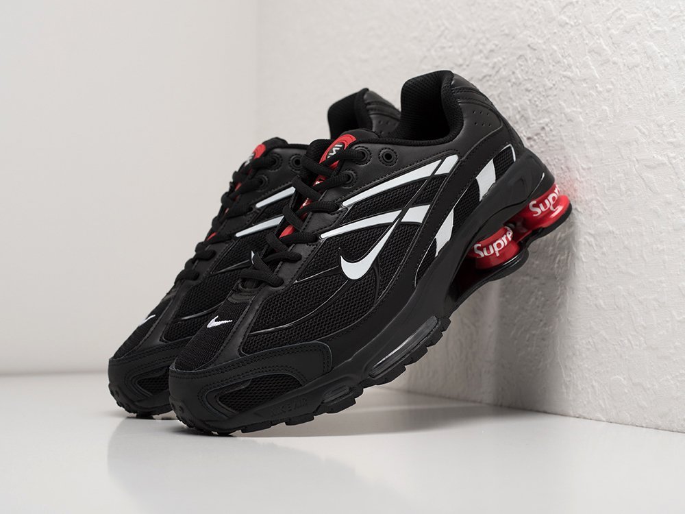 Nike Shox Ride 2 SP Supreme черные кожа мужские (AR27442) - фото 2