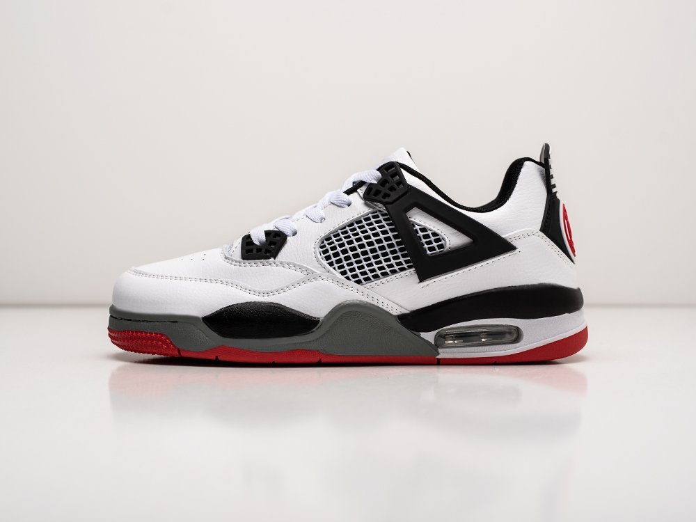 Nike Air Jordan 4 Retro белые кожа мужские (AR27464) - фото 1