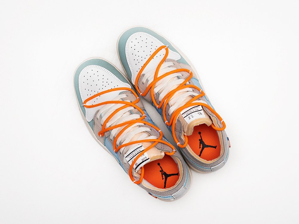 Nike SB Dunk Low x OFF-White разноцветные замша мужские (AR27489) - фото 3