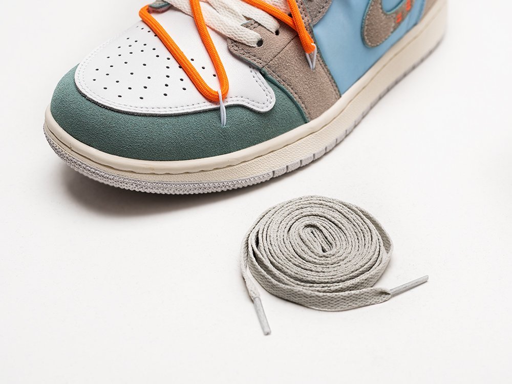 Nike SB Dunk Low x OFF-White разноцветные замша мужские (AR27489) - фото 4