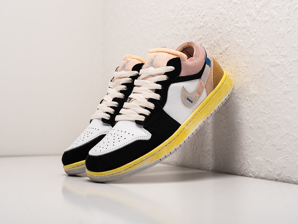 Nike Air Jordan 1 Low разноцветные замша женские (AR27490) - фото 2