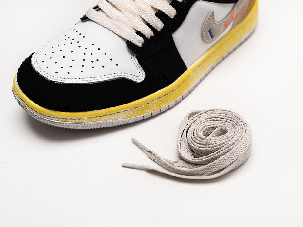 Nike Air Jordan 1 Low разноцветные замша женские (AR27490) - фото 4