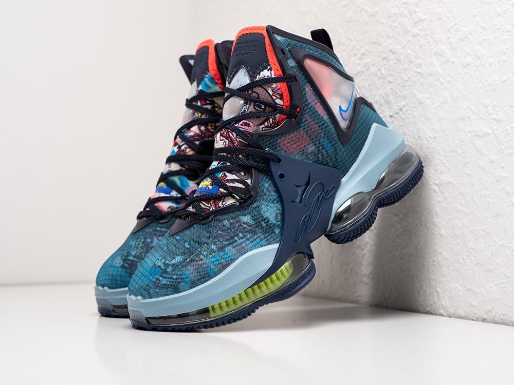 Nike LeBron 19 Fast Food - Dutch Blue синие текстиль мужские (AR27565) - фото 2 Nike LeBron 19 Fast Food - Dutch Blue синие текстиль мужские (AR27565) - фото 2