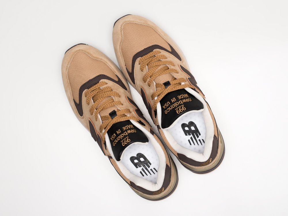 New Balance 999 бежевые замша мужские (AR27581) - фото 3 New Balance 999 бежевые замша мужские (AR27581) - фото 3