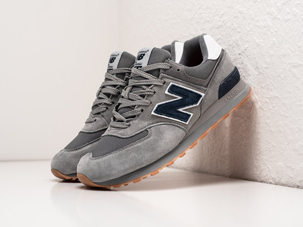 Pink and grey discount new balance 574