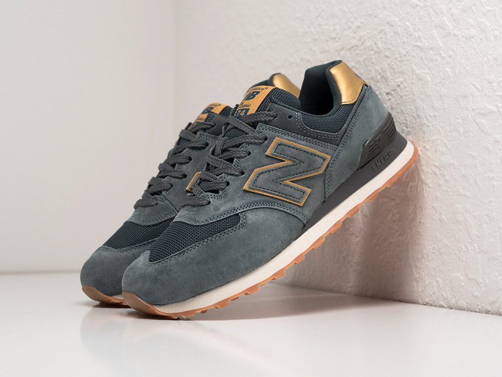 New Balance 574 синие замша мужские (AR27595) - фото 2 New Balance 574 синие замша мужские (AR27595) - фото 2