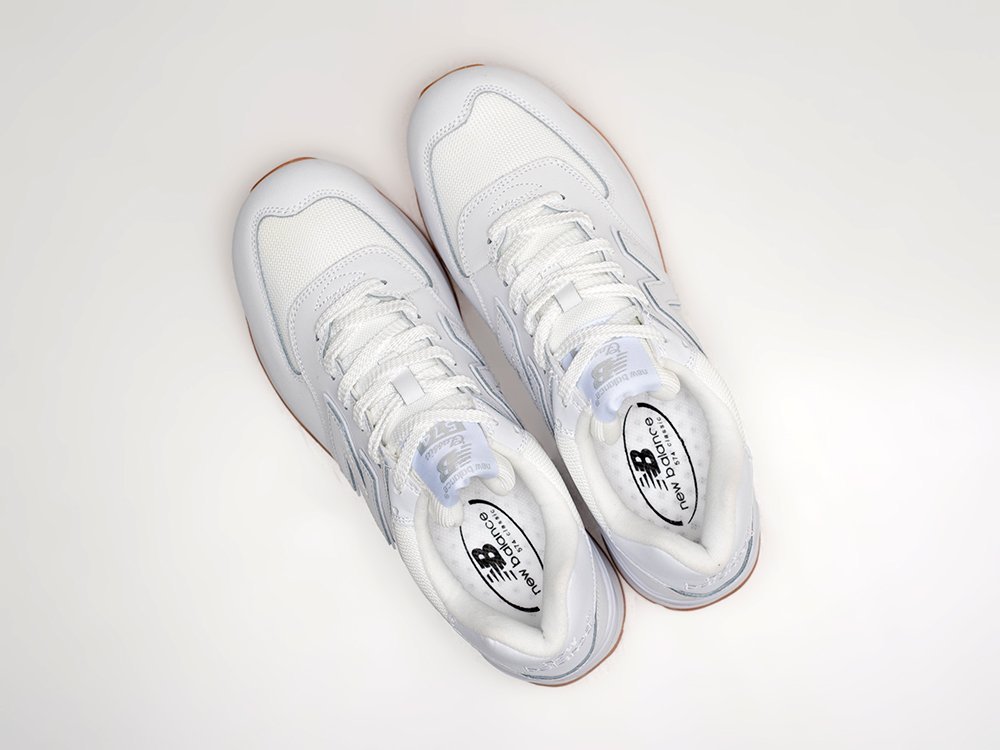 New Balance 574 белые кожа мужские (AR27598) - фото 3 New Balance 574 белые кожа мужские (AR27598) - фото 3