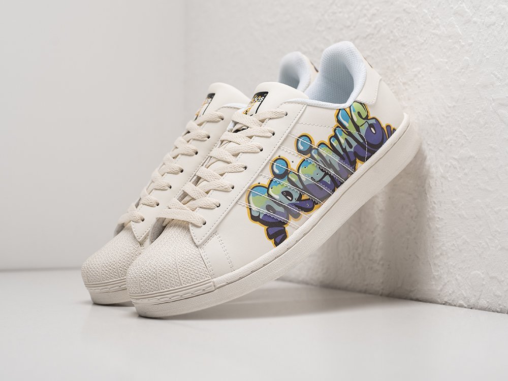 Adidas Superstar белые кожа мужские (AR27625) - фото 2 Adidas Superstar белые кожа мужские (AR27625) - фото 2