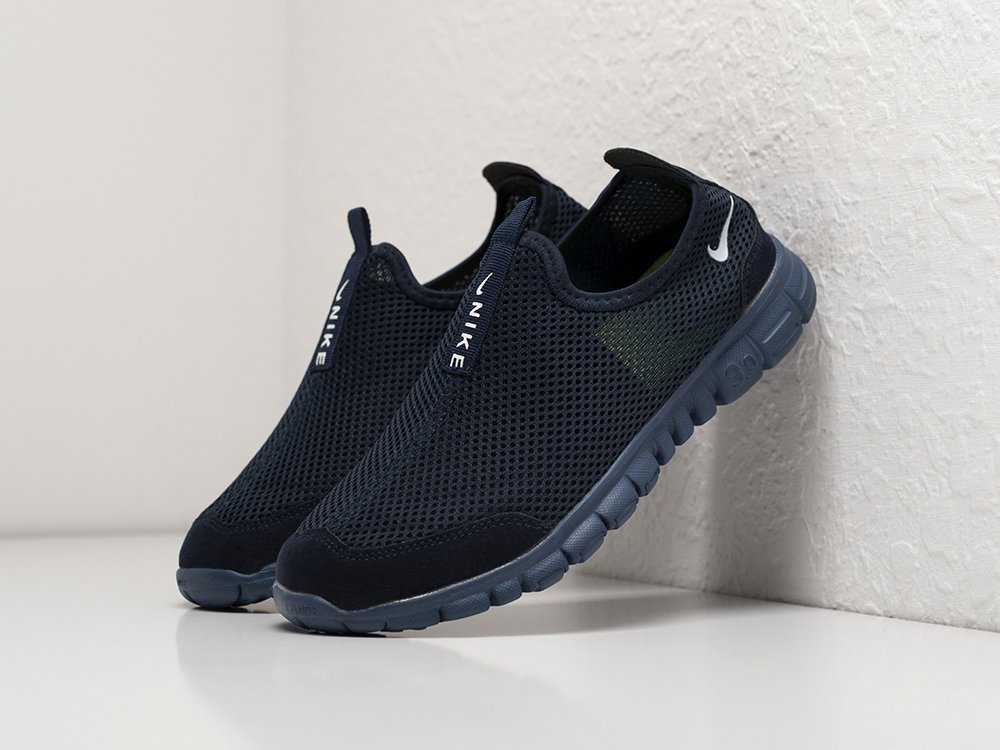 Nike Free 3.0 V2 Slip-On WMNS синие текстиль женские (AR27668) - фото 2 Nike Free 3.0 V2 Slip-On WMNS синие текстиль женские (AR27668) - фото 2