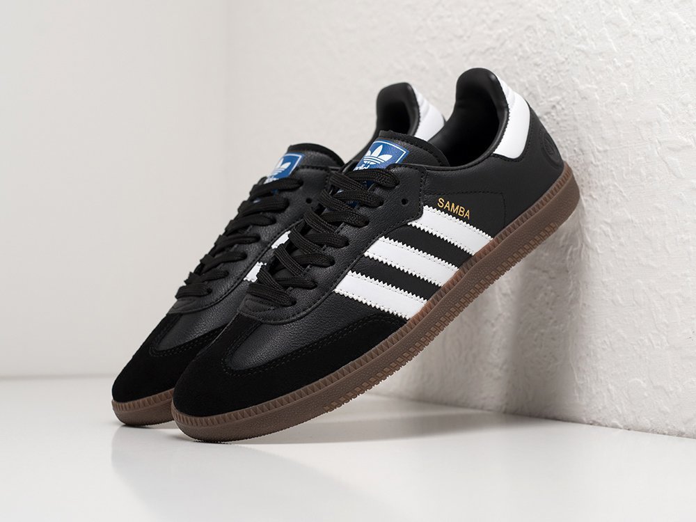 Adidas Samba OG черные кожа мужские (AR27757) - фото 2 Adidas Samba OG черные кожа мужские (AR27757) - фото 2