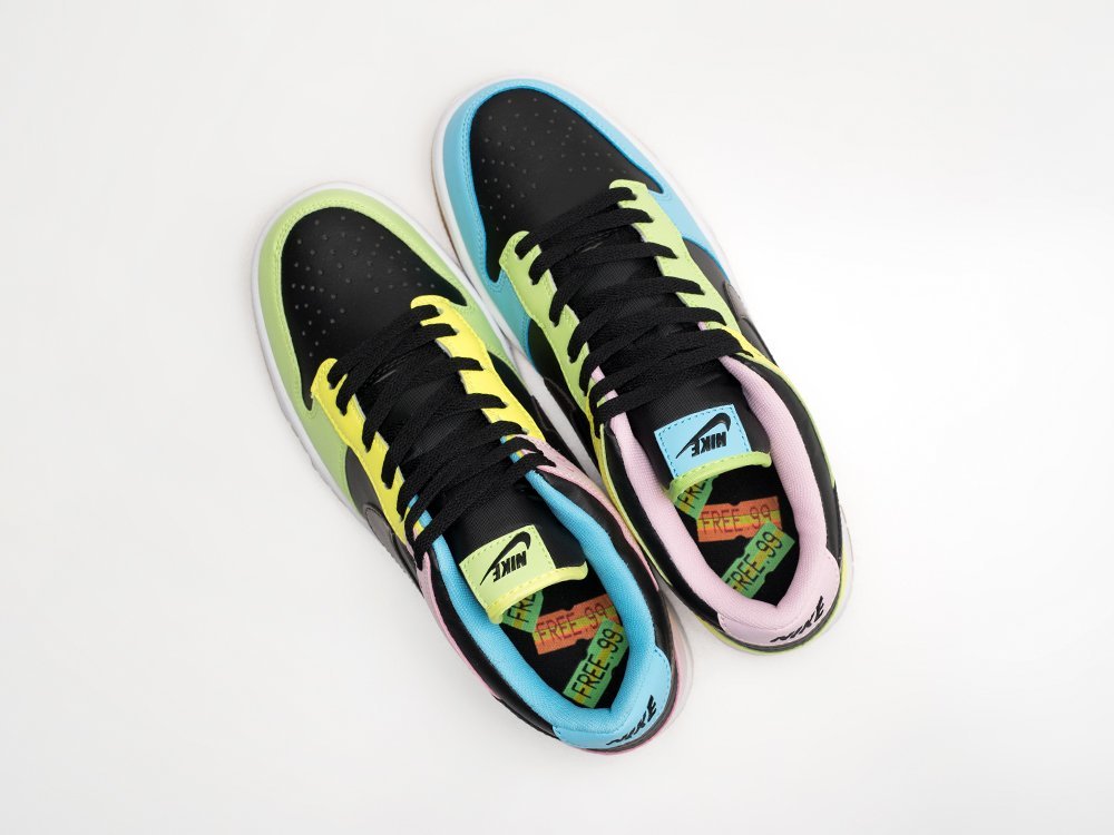 Nike SB Dunk Low SE GS Free 99 Black разноцветные кожа мужские (AR27759) - фото 3 Nike SB Dunk Low SE GS Free 99 Black разноцветные кожа мужские (AR27759) - фото 3