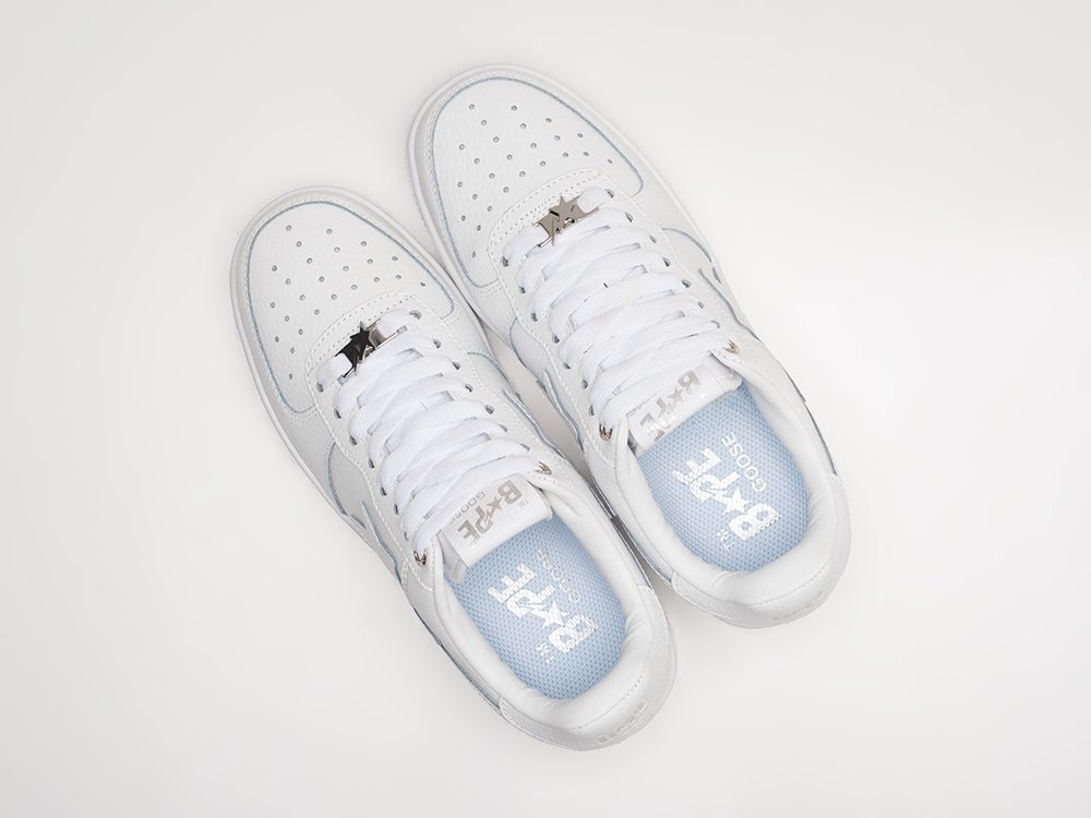 Bape Bapesta Low WMNS белые кожа женские (AR27764) - фото 3 Bape Bapesta Low WMNS белые кожа женские (AR27764) - фото 3