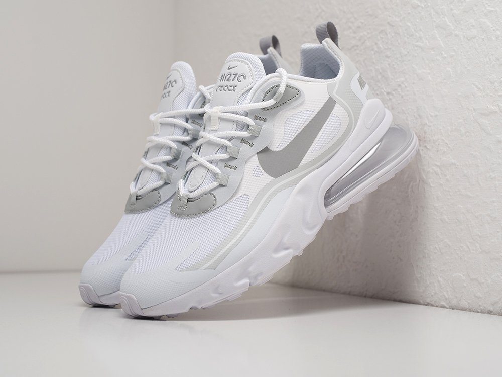 Nike Air Max 270 React белые текстиль мужские (AR27770) - фото 2 Nike Air Max 270 React белые текстиль мужские (AR27770) - фото 2