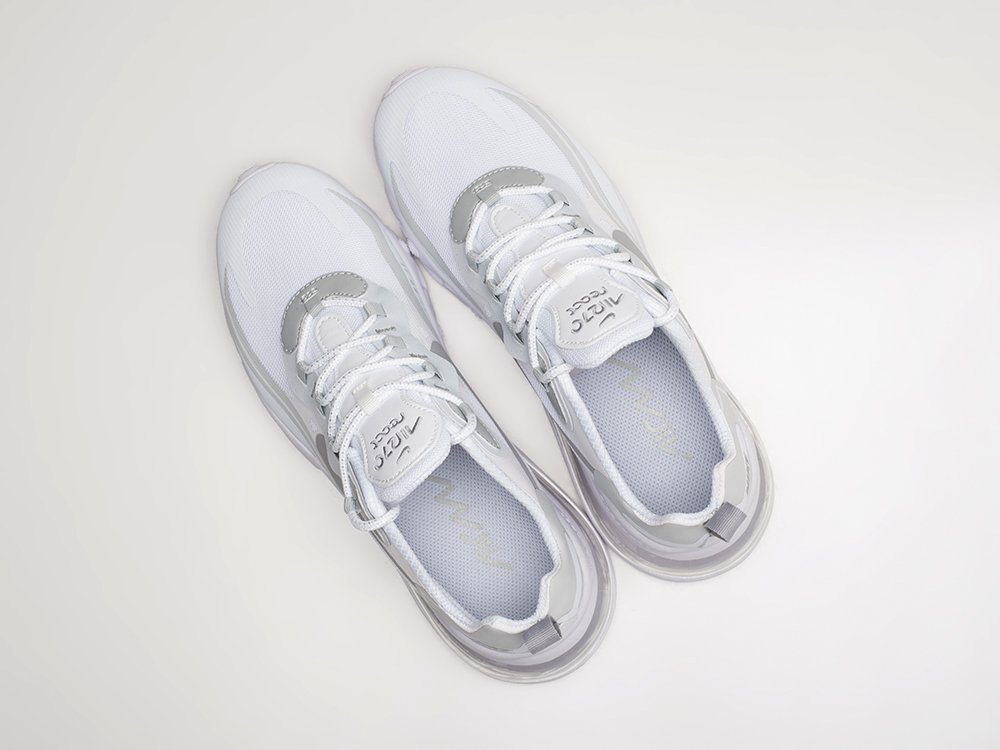 Nike Air Max 270 React белые текстиль мужские (AR27770) - фото 3 Nike Air Max 270 React белые текстиль мужские (AR27770) - фото 3
