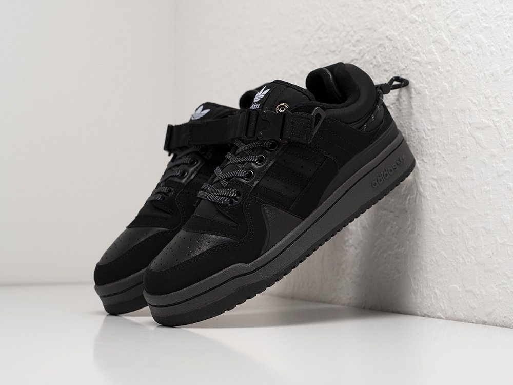 Adidas x Bad Bunny x Forum Buckle Low WMNS черные замша женские (AR27771) - фото 2 Adidas x Bad Bunny x Forum Buckle Low WMNS черные замша женские (AR27771) - фото 2