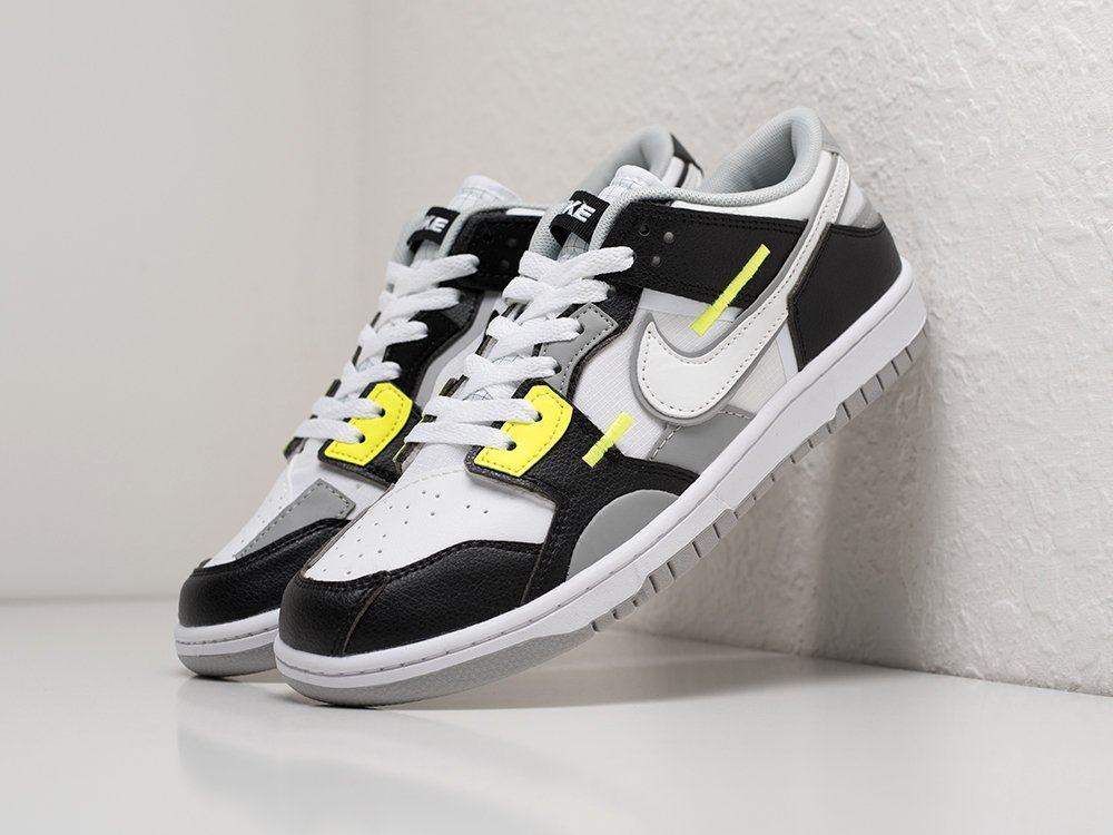 Nike SB Dunk Low Scrap Wolf Grey Light Lemon Twist серые кожа мужские (AR27773) - фото 2 Nike SB Dunk Low Scrap Wolf Grey Light Lemon Twist серые кожа мужские (AR27773) - фото 2