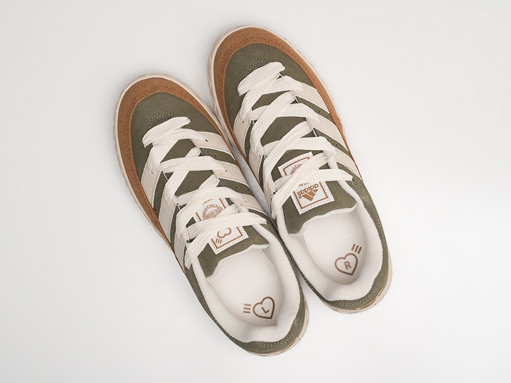 Adidas x Human Made x ADIMATIC Dust Green зеленые замша мужские (AR27775) - фото 3 Adidas x Human Made x ADIMATIC Dust Green зеленые замша мужские (AR27775) - фото 3