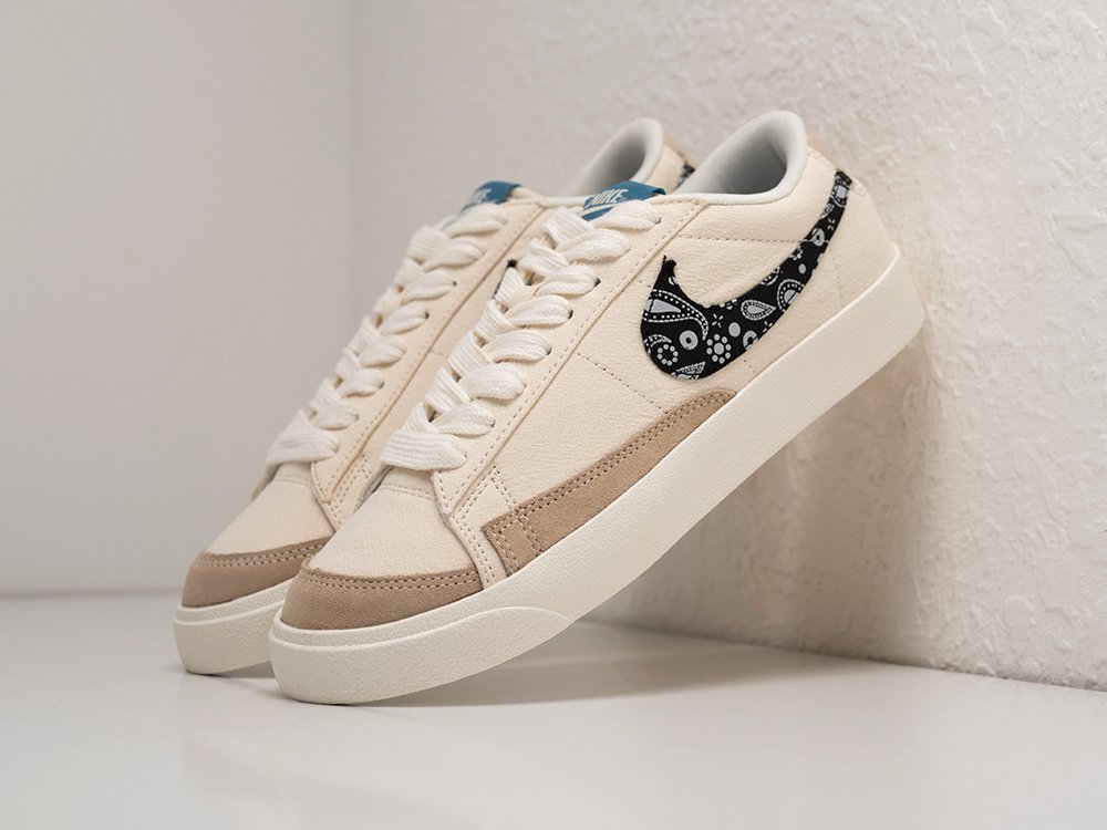 Nike Blazer Low 77 бежевые текстиль мужские (AR27779) - фото 2 Nike Blazer Low 77 бежевые текстиль мужские (AR27779) - фото 2
