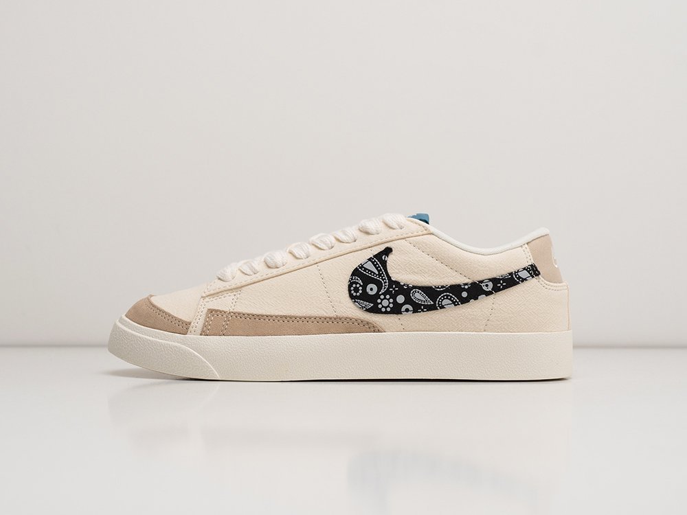 Nike Blazer Low 77 бежевые текстиль мужские (AR27779) - фото 1 Nike Blazer Low 77 бежевые текстиль мужские (AR27779) - фото 1
