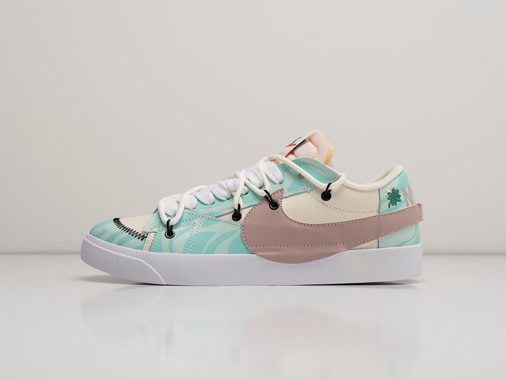 Nike x OFF White x Blazer Low 77 Jumbo разноцветные кожа мужские (AR27784) - фото 1 Nike x OFF White x Blazer Low 77 Jumbo разноцветные кожа мужские (AR27784) - фото 1