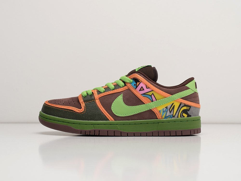 Nike SB Dunk Low De La Soul коричневые кожа мужские (AR27845) - фото 1 Nike SB Dunk Low De La Soul коричневые кожа мужские (AR27845) - фото 1